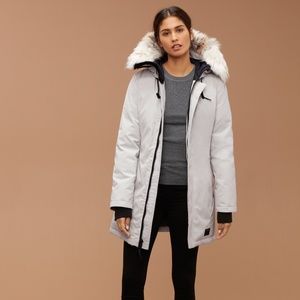 Aritzia Tna Haven Parka (Ice White, Size Small)